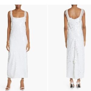 Felici Sleeveless Sequin Midi Sheath Dress